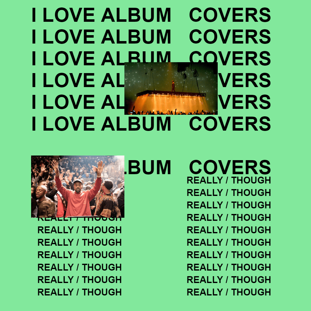 A custom The Life Of Pablo cover